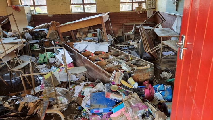 A Durban primary school was facing closure after being hit by floods, until a private higher education college lent a hand.