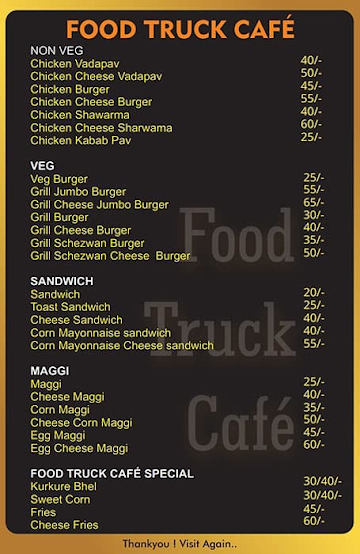 Foodtruck Cafe menu 