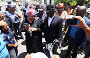 Police Minister Bheki Cele interacting with Bokmakierie residents 