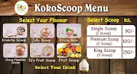 Koko Scoop menu 1