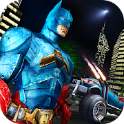 Flying Bat Superhero Robot Car Wars  Icon