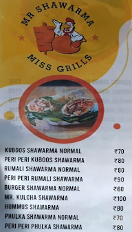 Mr Shawarma Miss Grill menu 1