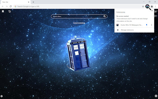 Doctor Who HD Wallpapers New Tab