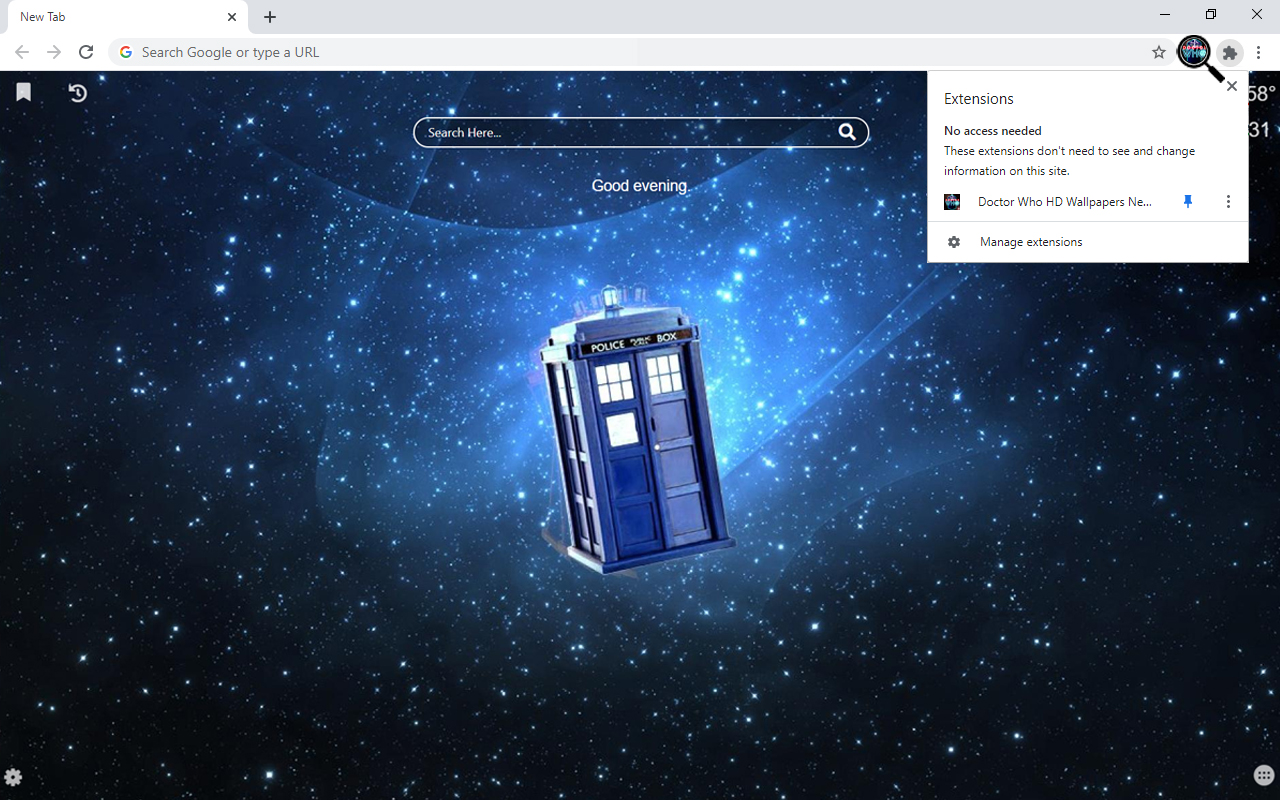 Doctor Who HD Wallpapers New Tab Preview image 4