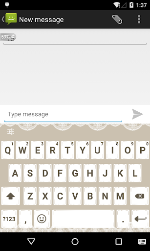 Emoji Keyboard - Lace theme