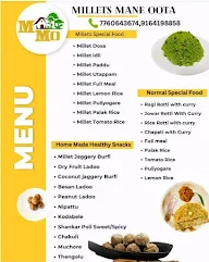 Millet's Mane Oota menu 1