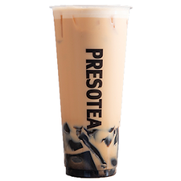 Grass Jelly Milk Tea