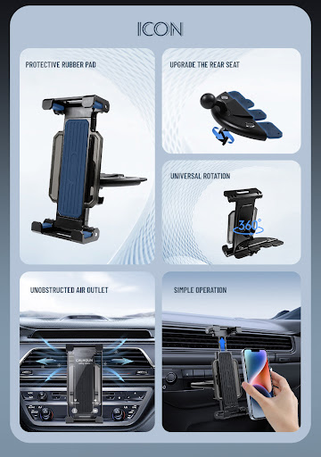 Title 4, Car Mounted CD Hole Tablet Universal Phone Hold...