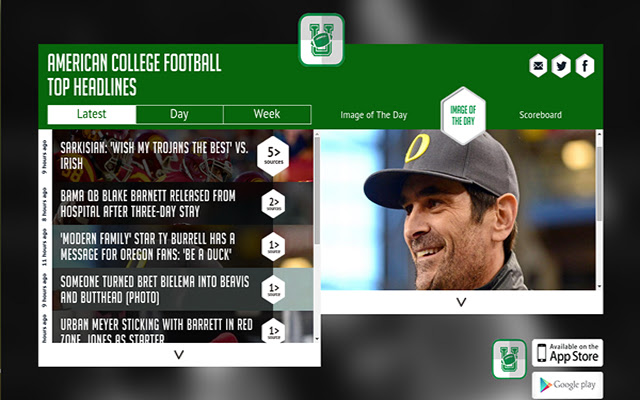 College Football News - Sportfusion chrome extension