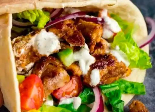 Rumali Chicken Shawarma With Salad