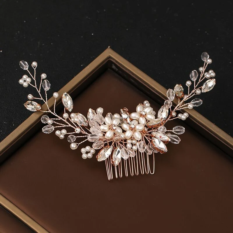 Tuoming Coiffeur Best-Seller Europe et Amérique, peigne à cheveux perle, accessoires de robe de mariée, accessoires de coiffure pour mariée.