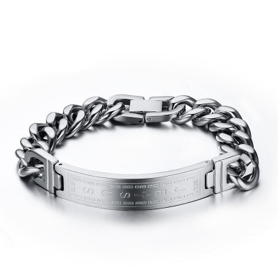 Title 2, titanium stalen armband