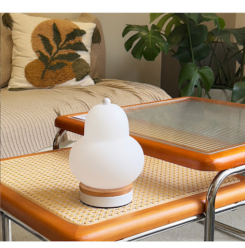 Title 8, Lámpara de mesa con forma de pera, pequeña, tác...
