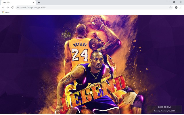 Kobe Bryant New Tab & Wallpapers Collection