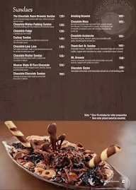 The Chocolate Room menu 7