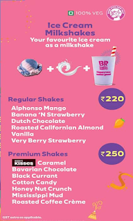 Gourmet Ice cream Cakes by Baskin Robbins menu 2