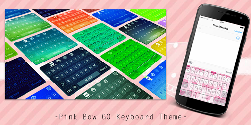 Pink Bow GO Keyboard Theme