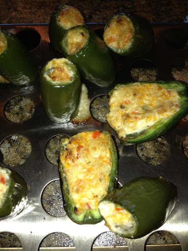 Cheesy Jalapeño Poppers hot off the grill