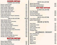 Aromas Of Biryani menu 2