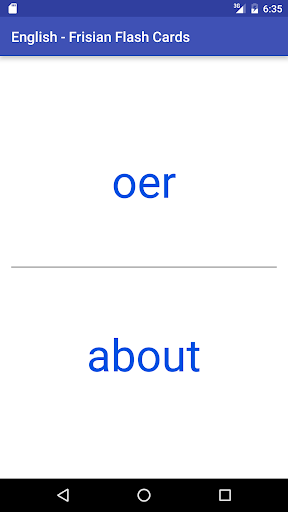 Eng Frisian Flash Cards