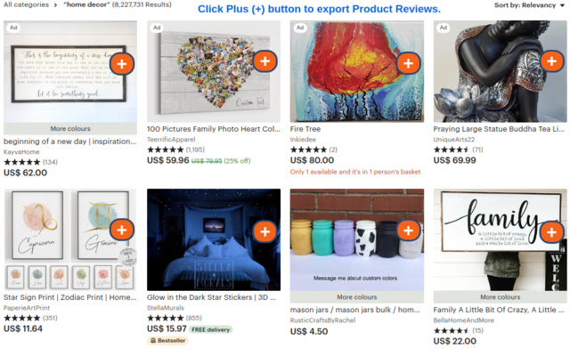 Product Reviews Exporter - Aliexpress|Amazon