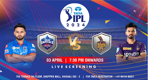 Kolkata Knight Riders vs Delhi Capitals IPL 2024 KKR vs DC | Screening