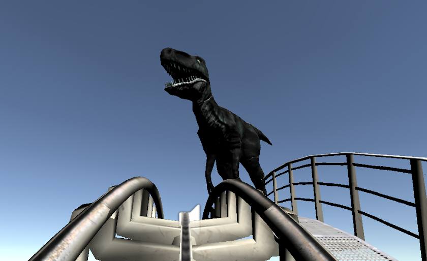 VR Dino Coaster Screen 1