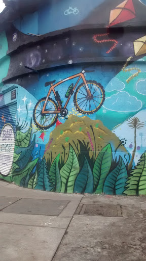 Mural Bicicletas Y Flamenco