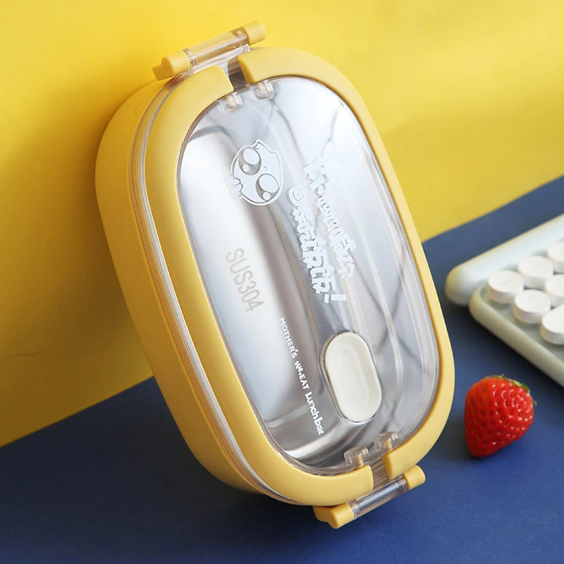 Student Portable Double-Layer Heating Lunch Box with Stool. Enjoy warm meals anywhere with this convenient and comfortab