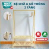 Kệ Gỗ Treo Quần Áo Chữ A, Giá Treo Quần Áo 2 Tầng Gỗ Thông