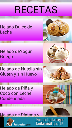 Helados caseros- recetas