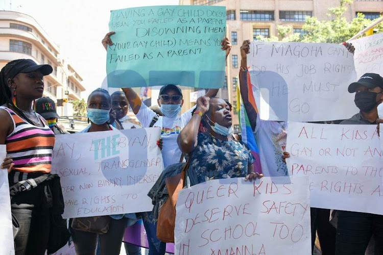 The queer community held a peaceful demonstration within Nairobi CBD on January 13, 2022.