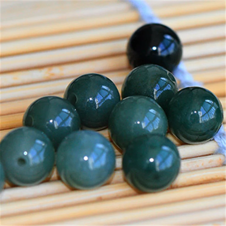 Title 1, Pulseira de gelo, colar de jade verde a óleo co...