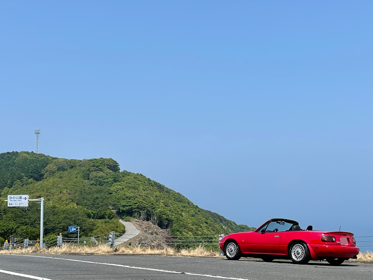 ロードスターのオープンカーのある生活・ロードスター乗りと繋がりたい・佐伯のお寿司・雨男返上・大分県佐伯市に関するカスタム事例の投稿画像1枚目