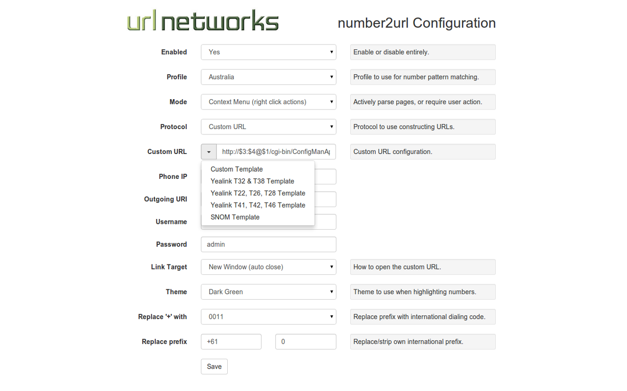 URL Networks number2url Preview image 0