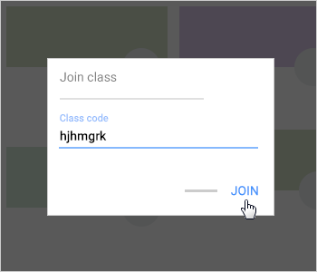 Enter class code