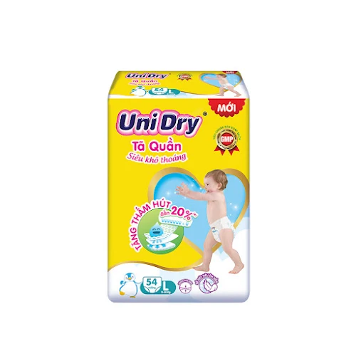 Tã quần em bé siêu khô thoáng UniDry size L54