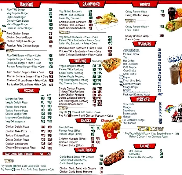 Grill Inn menu 