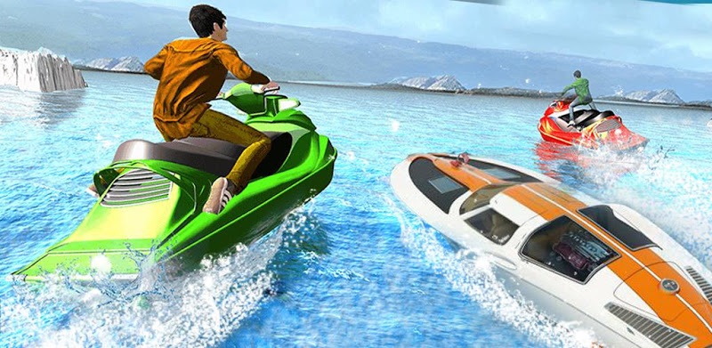 Boating Game in Us : Jet Ski Water Boat Racing