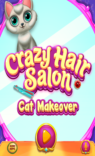 Crazy Hair Salon Cat Makeover