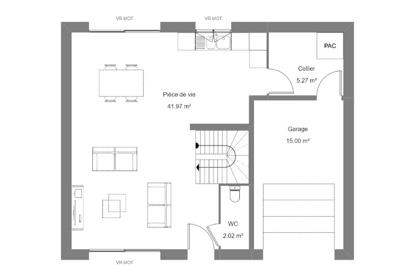  Vente Terrain + Maison - Terrain : 500m² - Maison : 90m² à Druye (37190) 