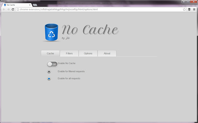 No Cache chrome extension