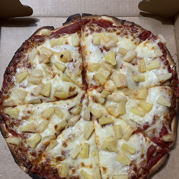 Gluten free Pineapple pizza