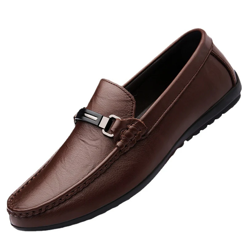 Heren Gommino loafers casual leren schoenen, eenvoudig fluweel design. Comfortabele en stijlvolle schoenen voor dagelijks gebruik, perfect voor een casual look.