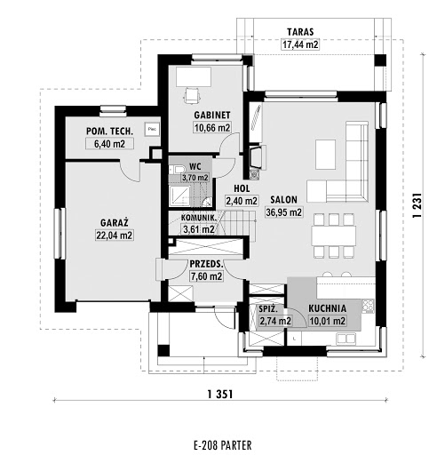 E-208 - Rzut parteru