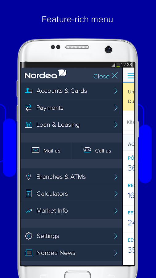 Nordea app