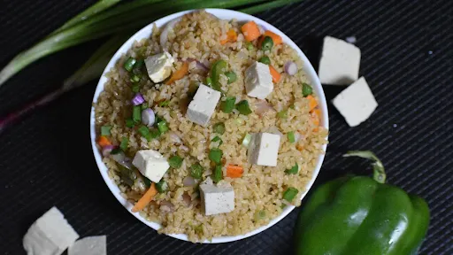 Vegan Tofu Paneer Brown Fried Rice