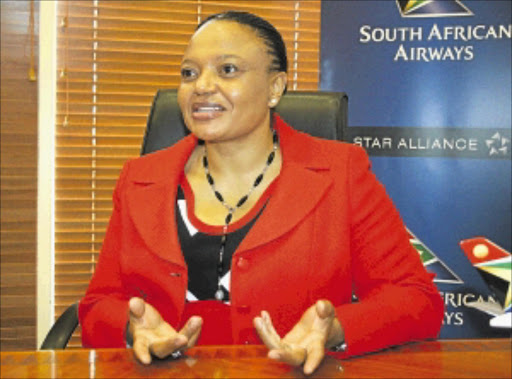 I'M OUT OF HERE: SAA chief executive officer Siza Mzimela Photo: Sibusiso Msibi