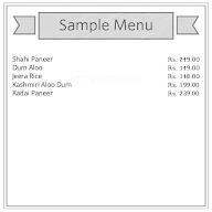 Soni's Veg menu 1