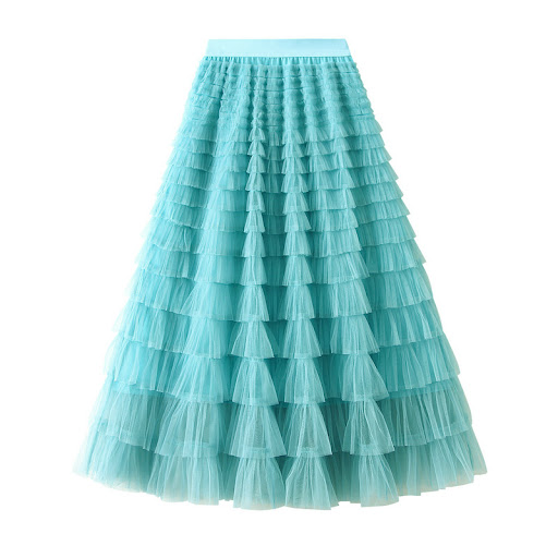 Title 12, Womens White Gauze Skirt Pleated Skirt Cake Sk...
